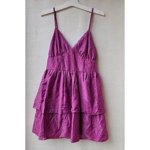 NWT Wild Fable Women's Sleeveless Tiered Fit & Flare Plum Purple Dress Size XXL